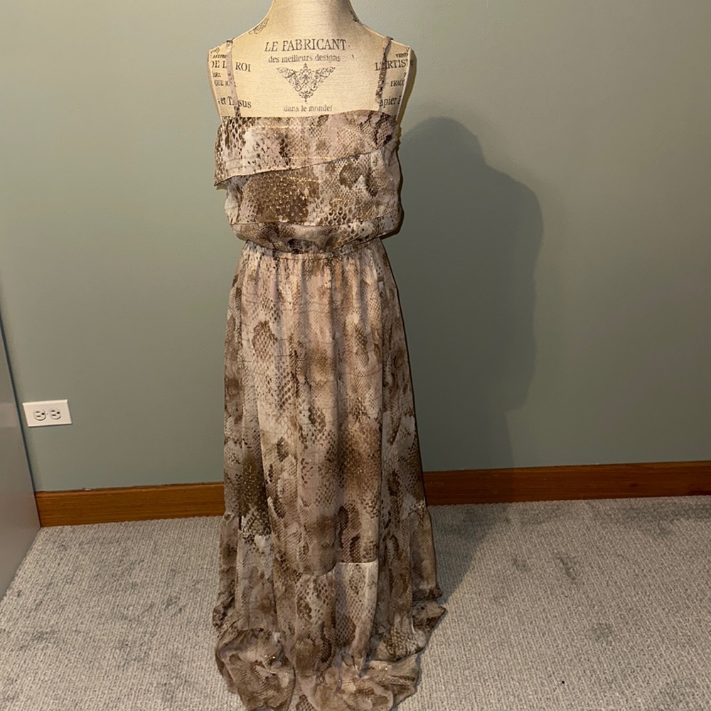 Express snakeprint maxi dress. - Picture 3 of 5